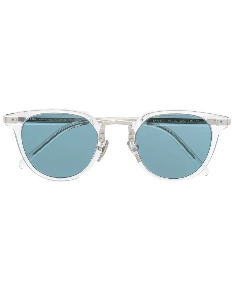 Prada Sonnenbrille mit rundem Gestell - Nude Nude