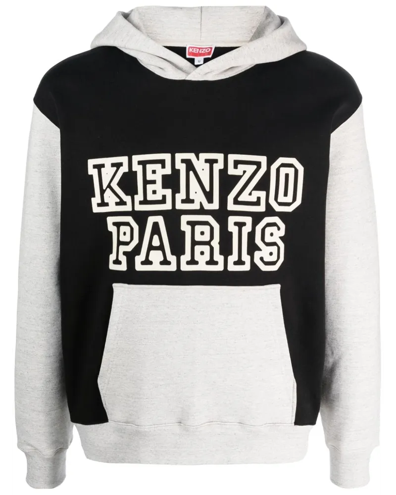 Kenzo Hoodie in Colour-Block-Optik - Schwarz Schwarz