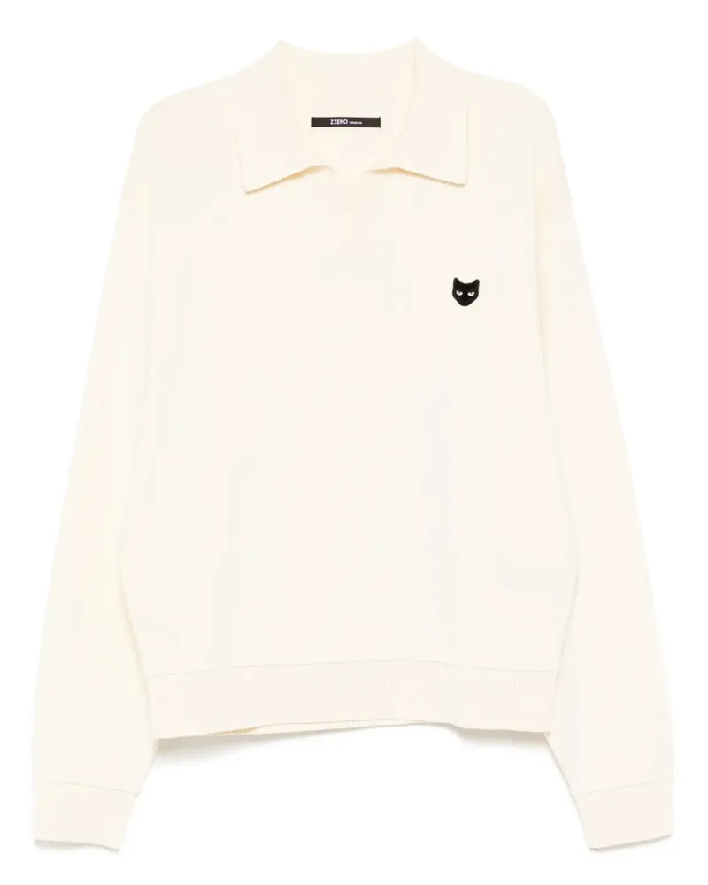 SONGZIO Pullover mit offenem Kragen - Nude Nude