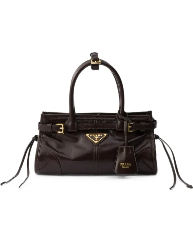Prada Bonnie leather mini-bag - Braun Braun
