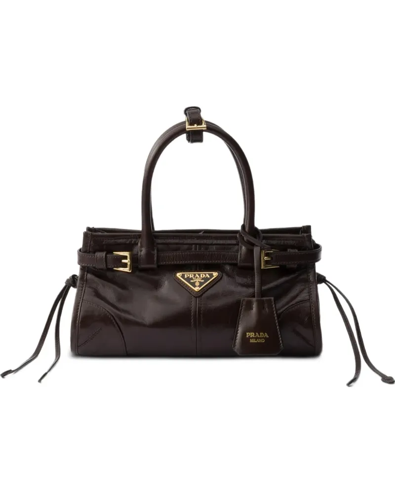 Prada Bonnie Mini-Tasche aus Leder - Braun Braun