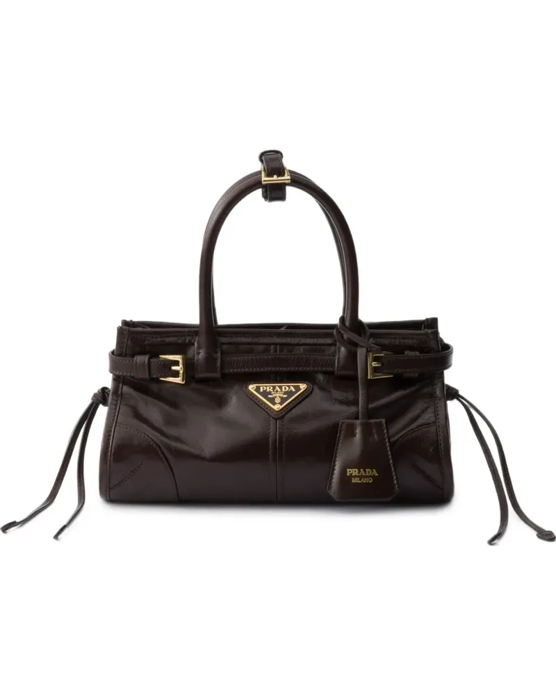 Prada Bonnie Mini-Tasche aus Leder - Braun Braun