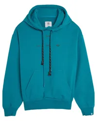 adidas x SFTM Hoodie mit Logo-Print Blau