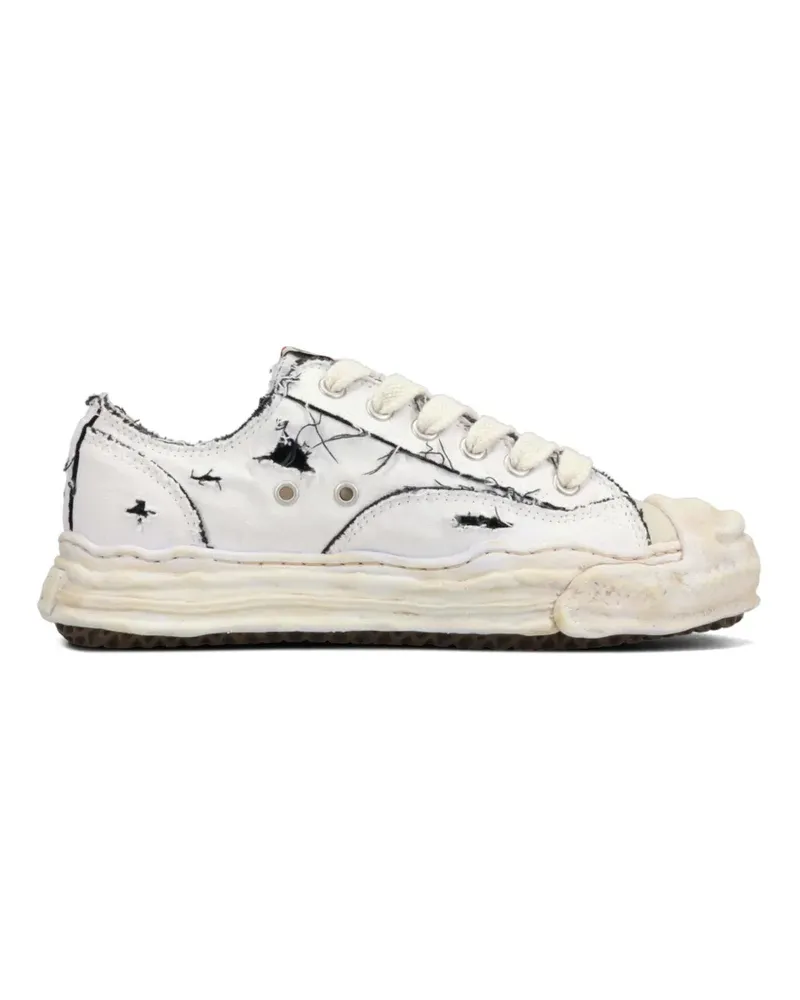 MIHARAYASUHIRO Hank Ripping Sneakers aus Canvas - Weiß Weiß