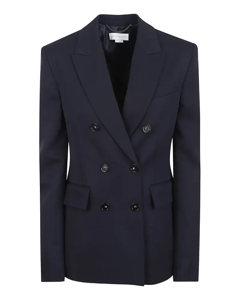 Stella McCartney wool double-breasted blazer - Blau Blau