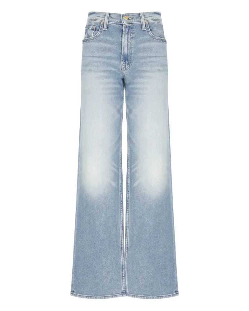 Mother Weite Jeans im Five-Pocket-Design - Blau Blau