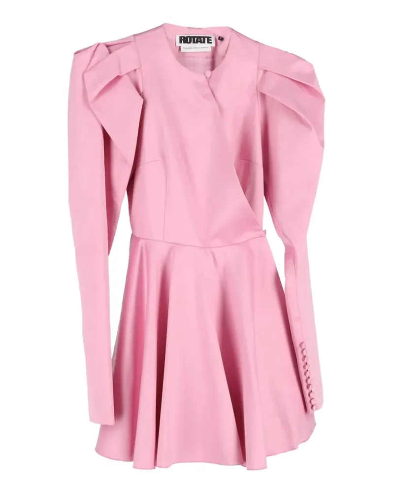 ROTATE Birger Christensen PaulinepPuff-sleeve wrap mini dress - Rosa Rosa