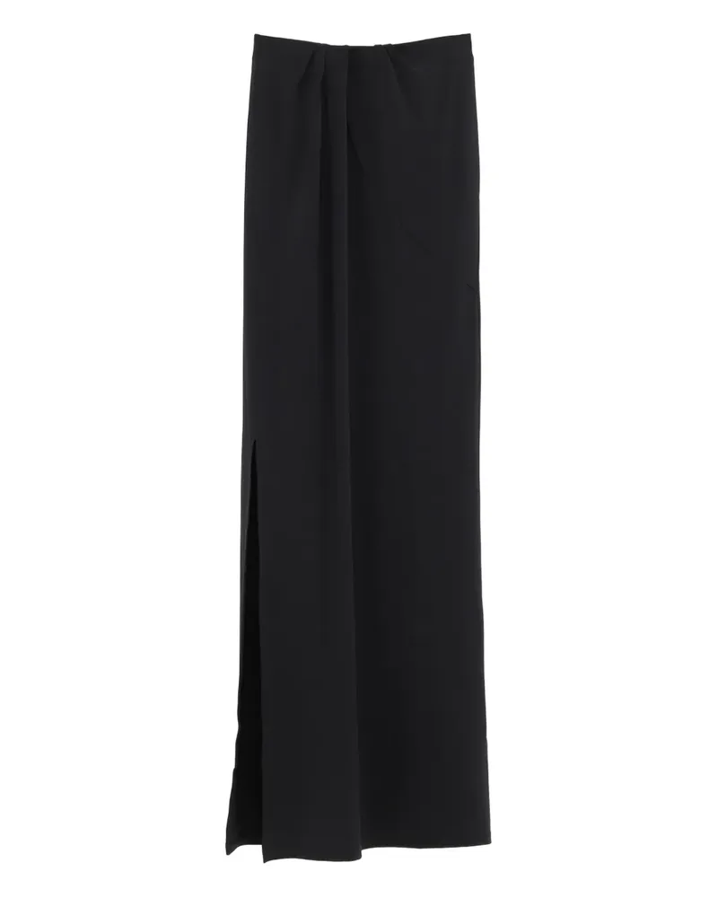 Jacquemus Maxirock mit Schlitz - Schwarz Schwarz