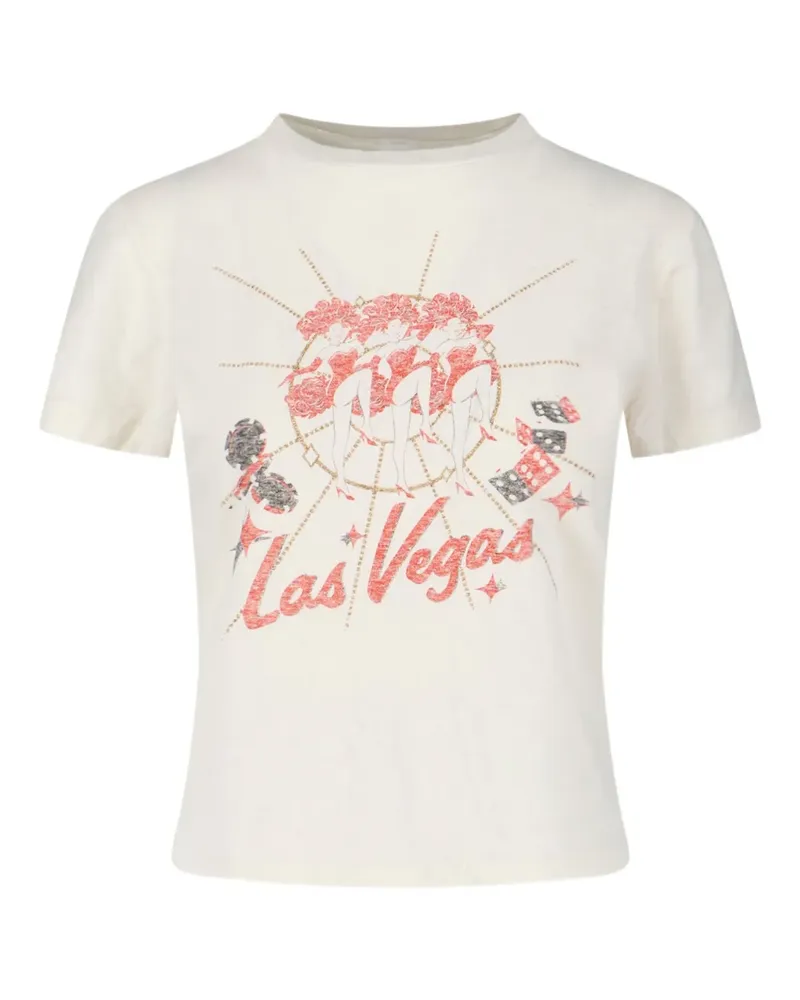 RE/DONE vegas-graphic T-shirt - Weiß Weiß