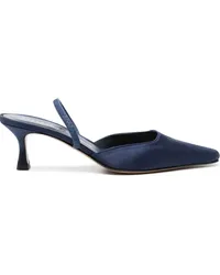 FESTA Milano Satin-Mules 65mm Blau