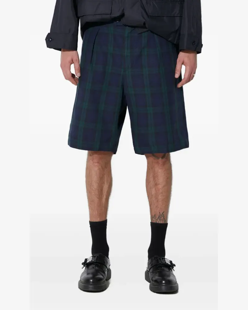Engineered Garments Shorts mit Schottenkaro - Blau Blau