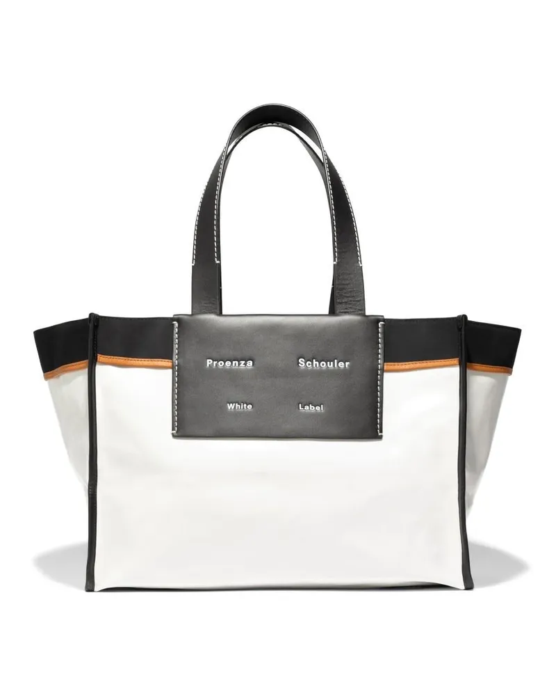 Proenza Schouler Beschichteter XL Morris Shopper Schwarz