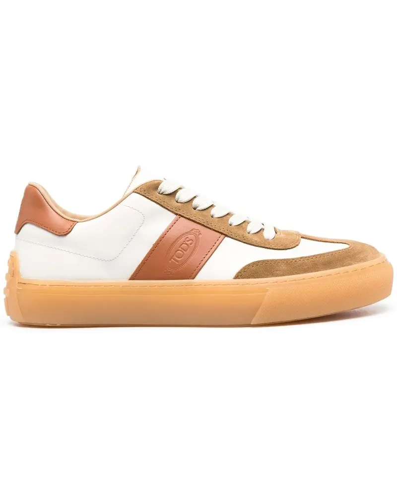 TOD'S Sneakers mit Logo-Stempel - Weiß Weiß