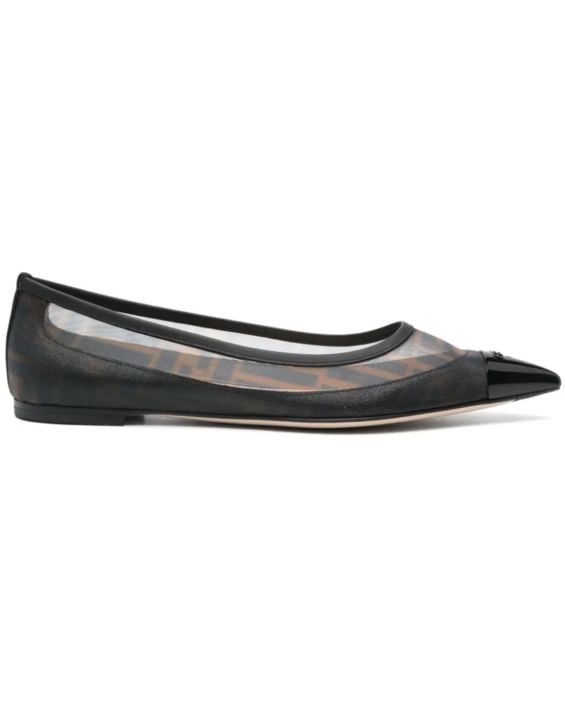 Fendi Colibrì Ballerinas - Schwarz Schwarz