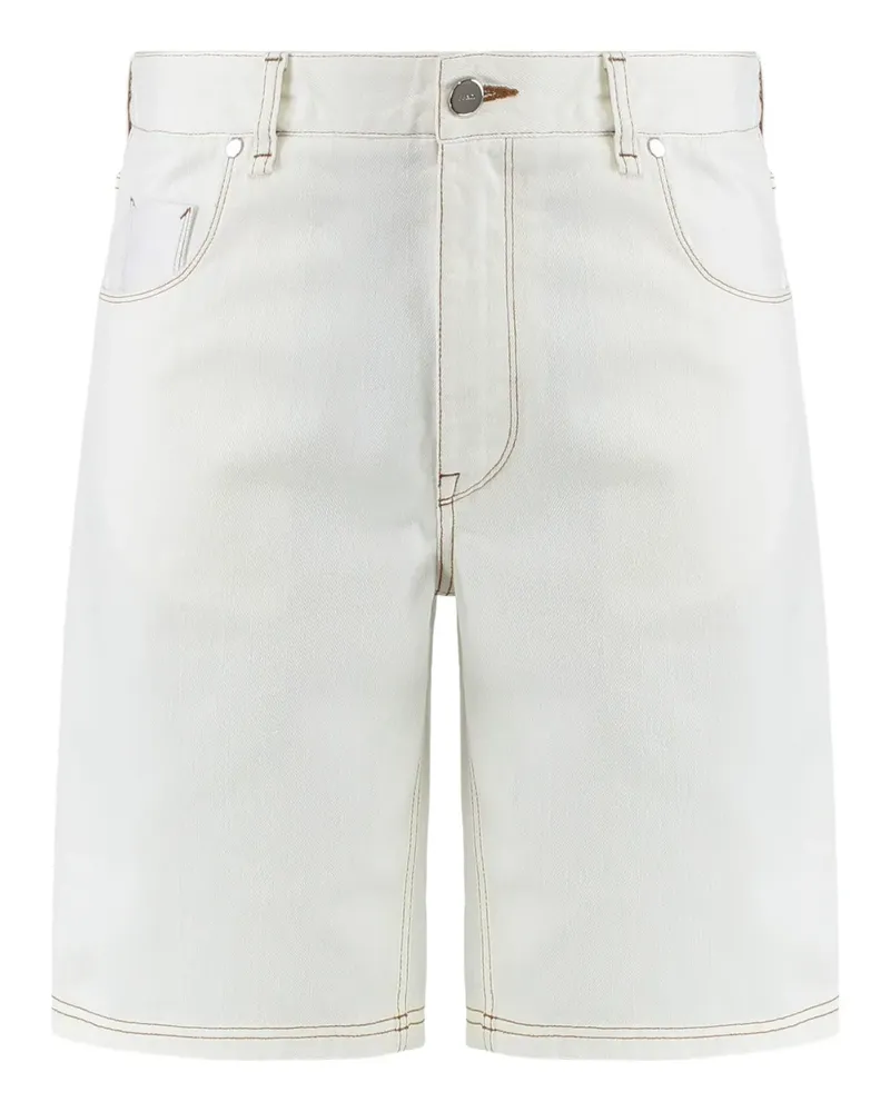 Fendi Klassische Jeans-Shorts - Weiß Weiß