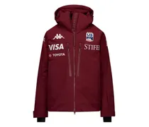 Skijacke mit Kapuze - Rot