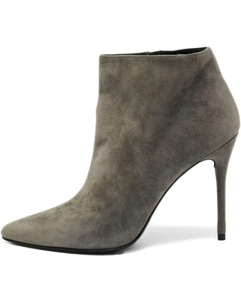 Stuart Weitzman Pre-owned Stiletto-Stiefeletten mit spitzer Kappe 110mm - Grau Grau