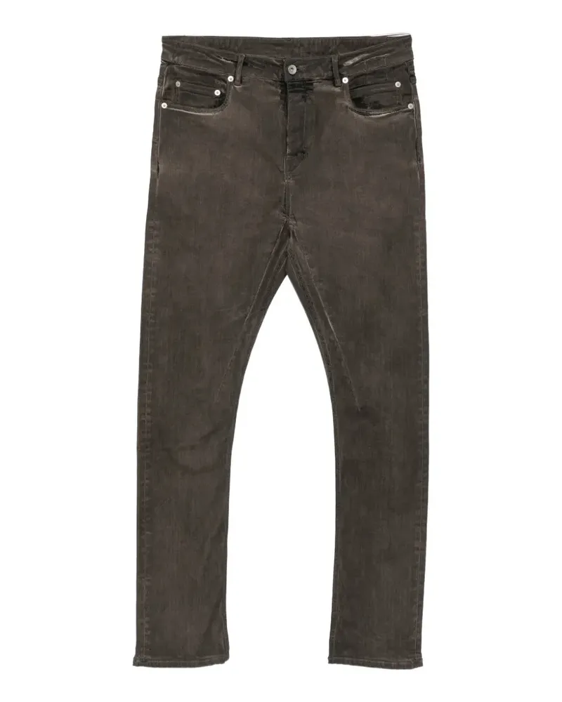 DRKSHDW by Rick Owens distressed slim-fit jeans - Grau Grau