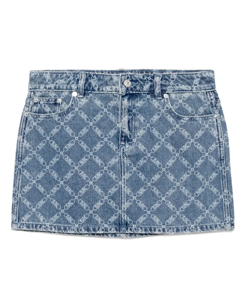 Michael Kors Jeansrock mit Print - Blau Blau