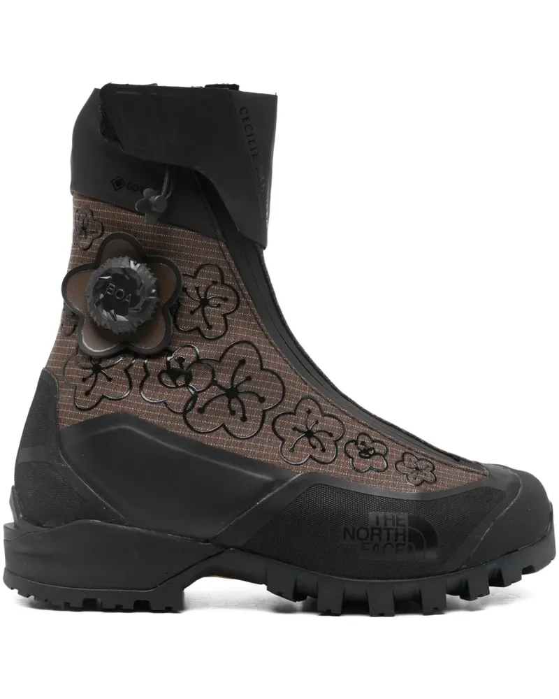 Cecilie Bahnsen x The North Face Stiefeletten mit Blumen 45mm - Schwarz Schwarz