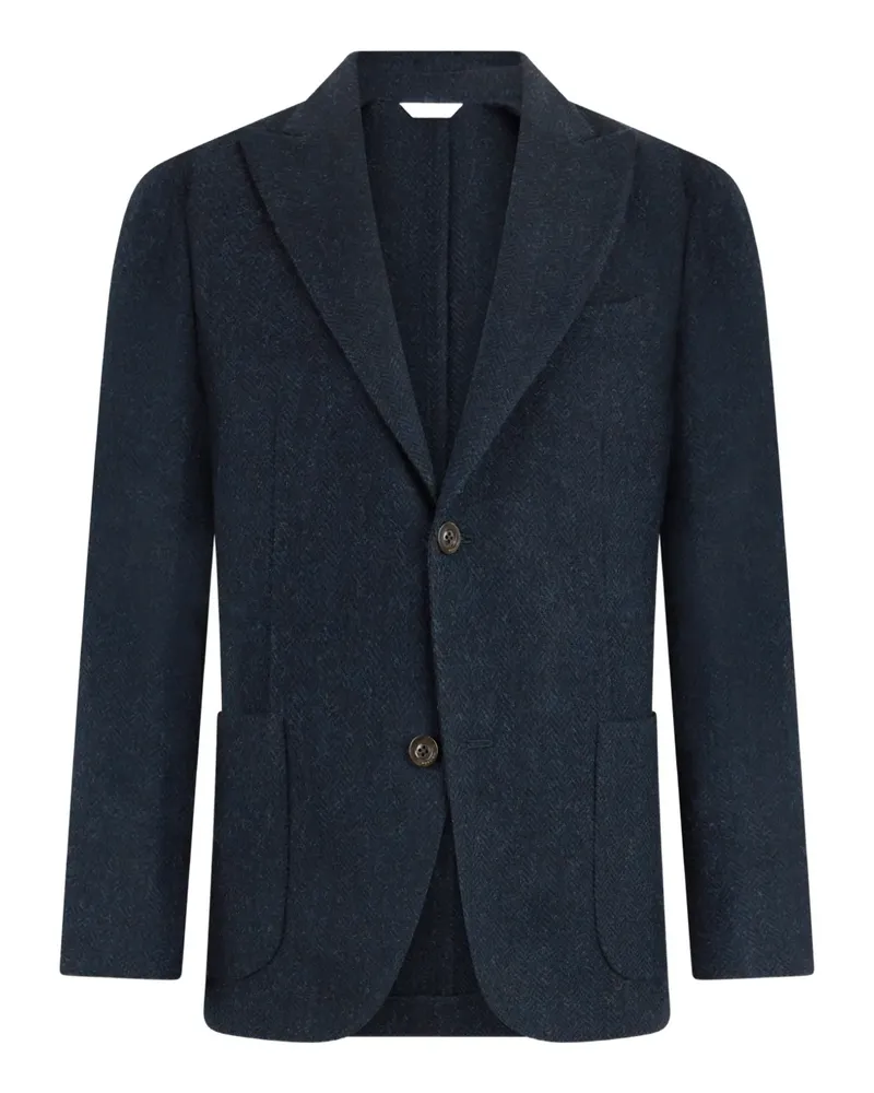 Boglioli houndstooth two-button jacket - Blau Blau