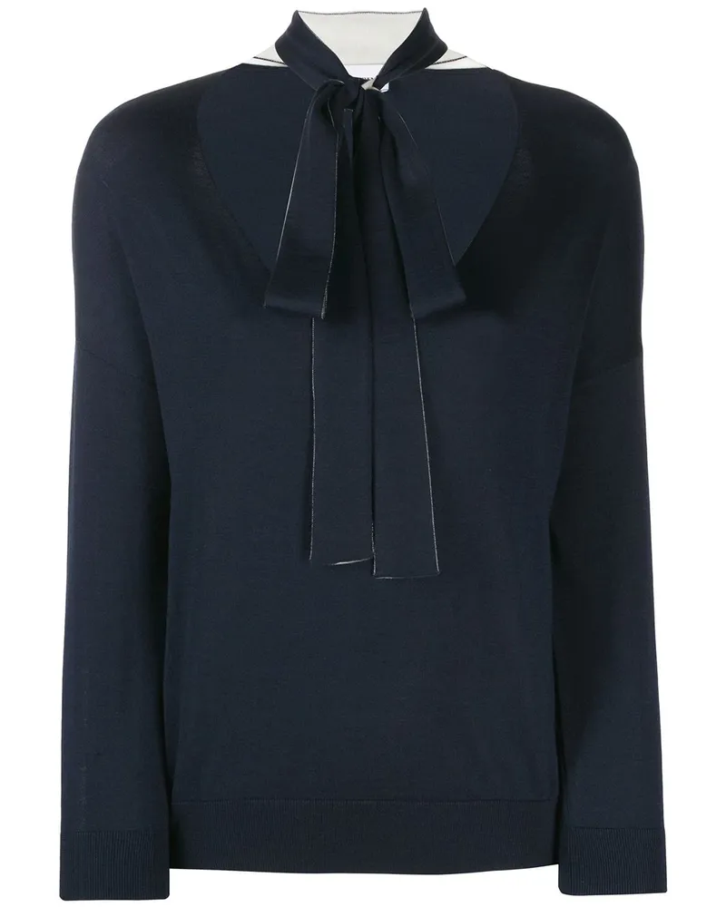 RED Valentino Pullover mit Schleife Blau