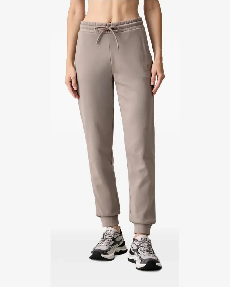EA7 Jogginganzug mit Logo-Print - Nude Nude
