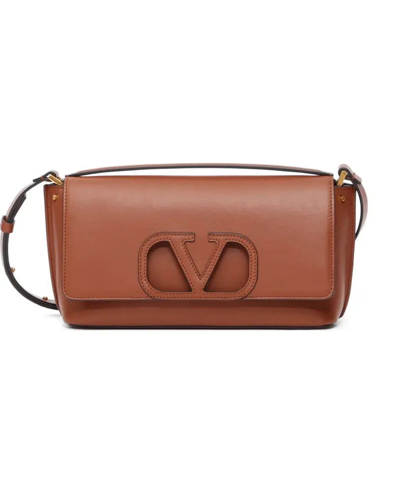 Valentino Garavani Fill Me In shoulder bag in calfskin - Braun Braun