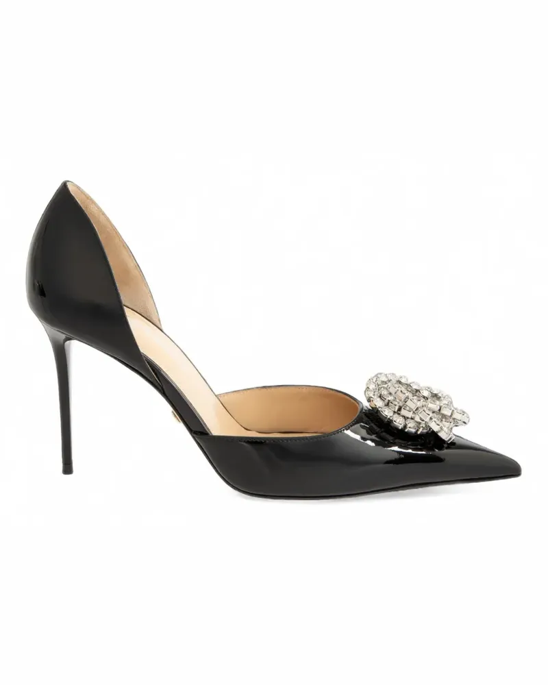 Mach & Mach Galaxy Plateau-Pumps mit Kristallen - Schwarz Schwarz