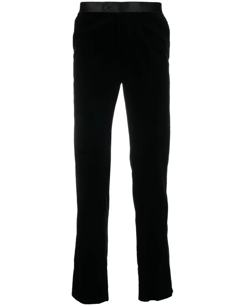 Billionaire Chino in Samtoptik - Schwarz Schwarz