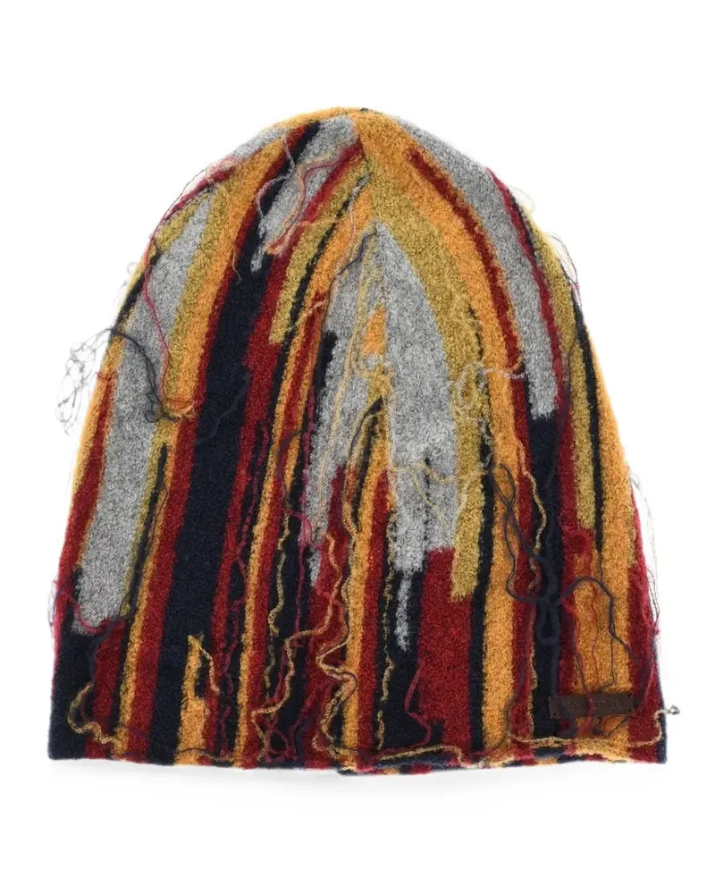 Dsquared2 logo-patch beanie hat - Rot Rot