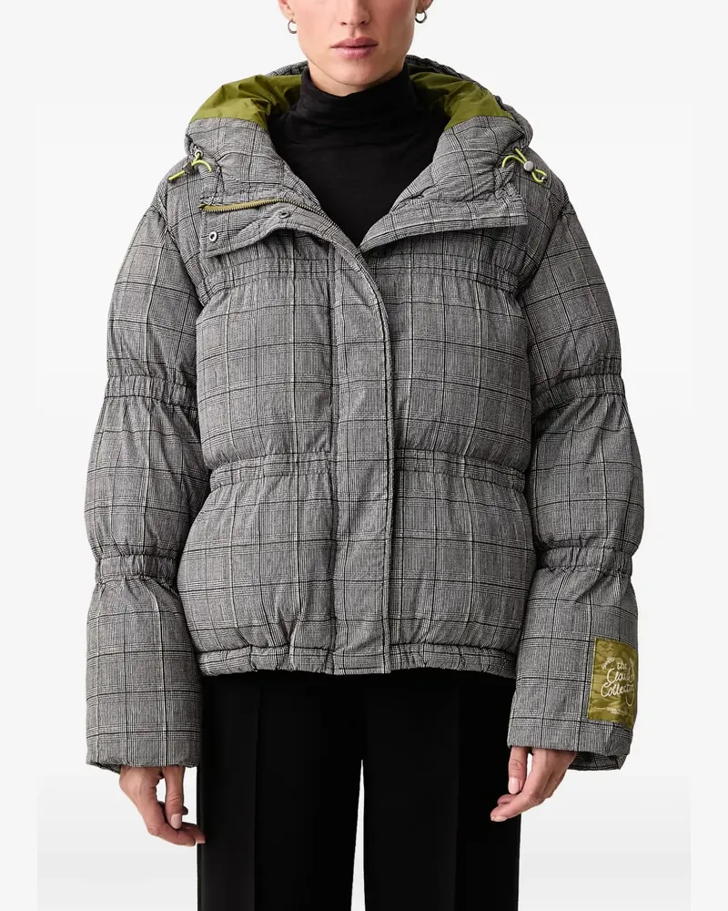 Scotch&Soda check-print puffer jacket - Grau Grau