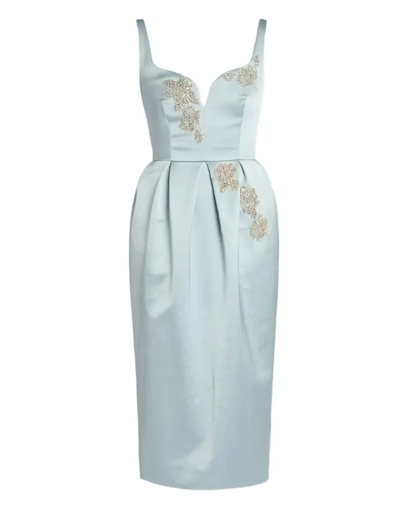 Erdem Verziertes Midikleid - Blau Blau