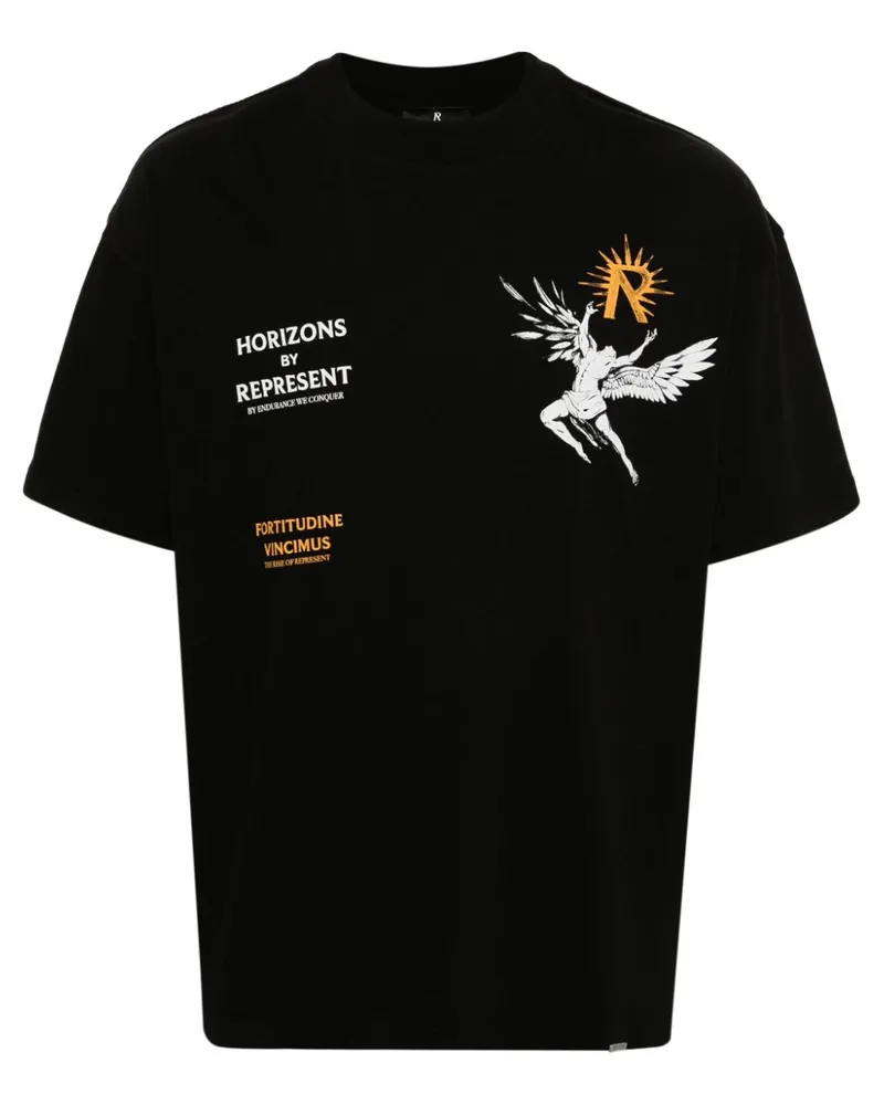 REPRESENT Icarus T-Shirt - Schwarz Schwarz