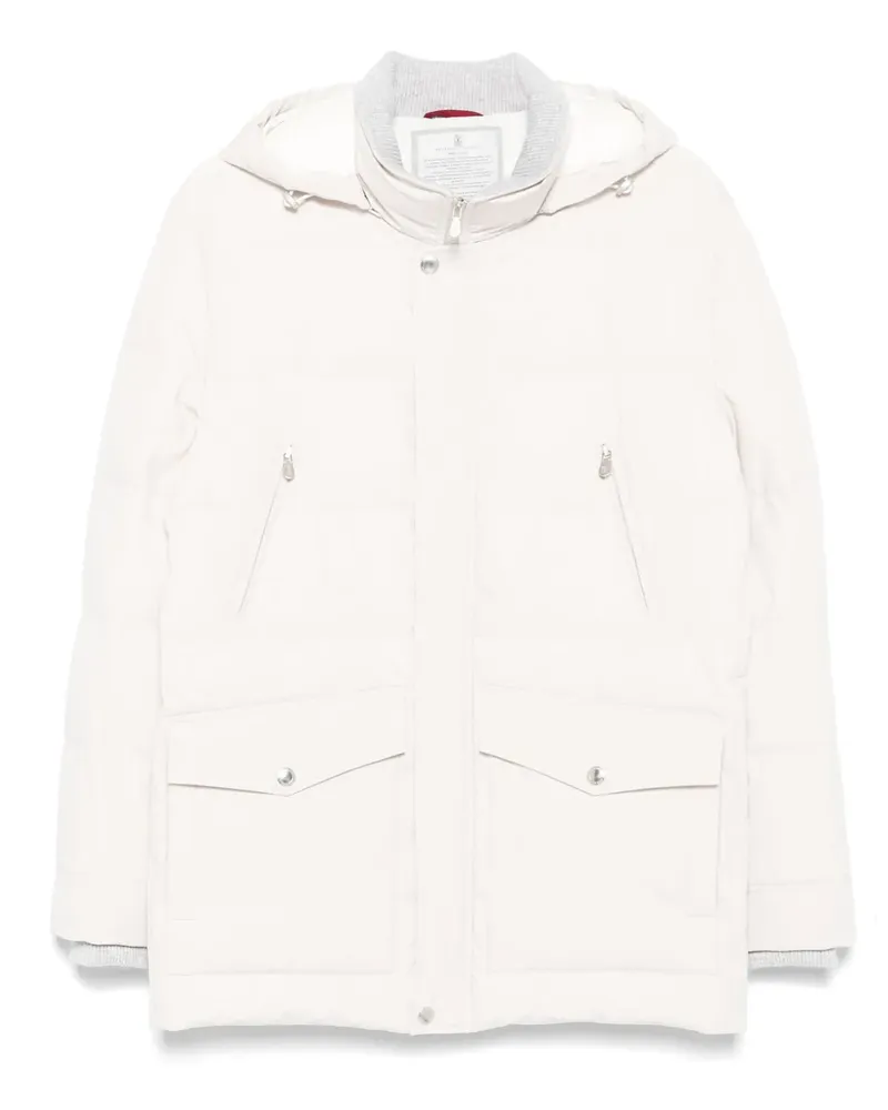 Brunello Cucinelli Gefütterte Kapuzenjacke - Nude Nude