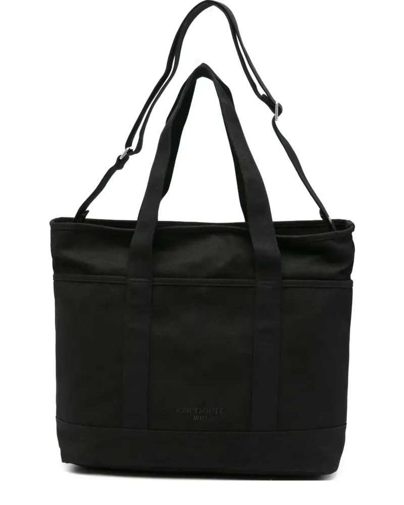 Carhartt WIP Shopper mit Logo-Stickerei - Schwarz Schwarz
