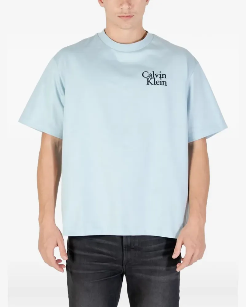 Calvin Klein logo-print T-shirt - Blau Blau