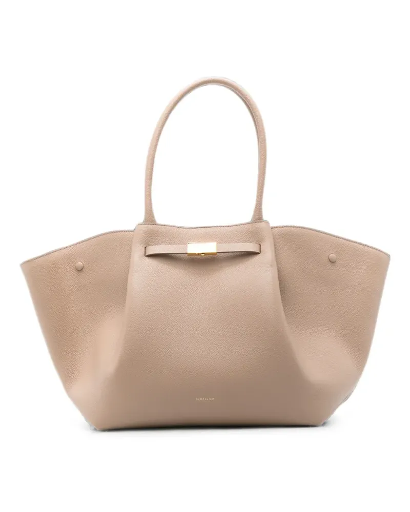 DeMELLIER small New York leather tote bag - Nude Nude