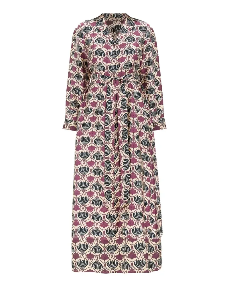Max Mara Albert Kleid mit Blumen-Print - Nude Nude