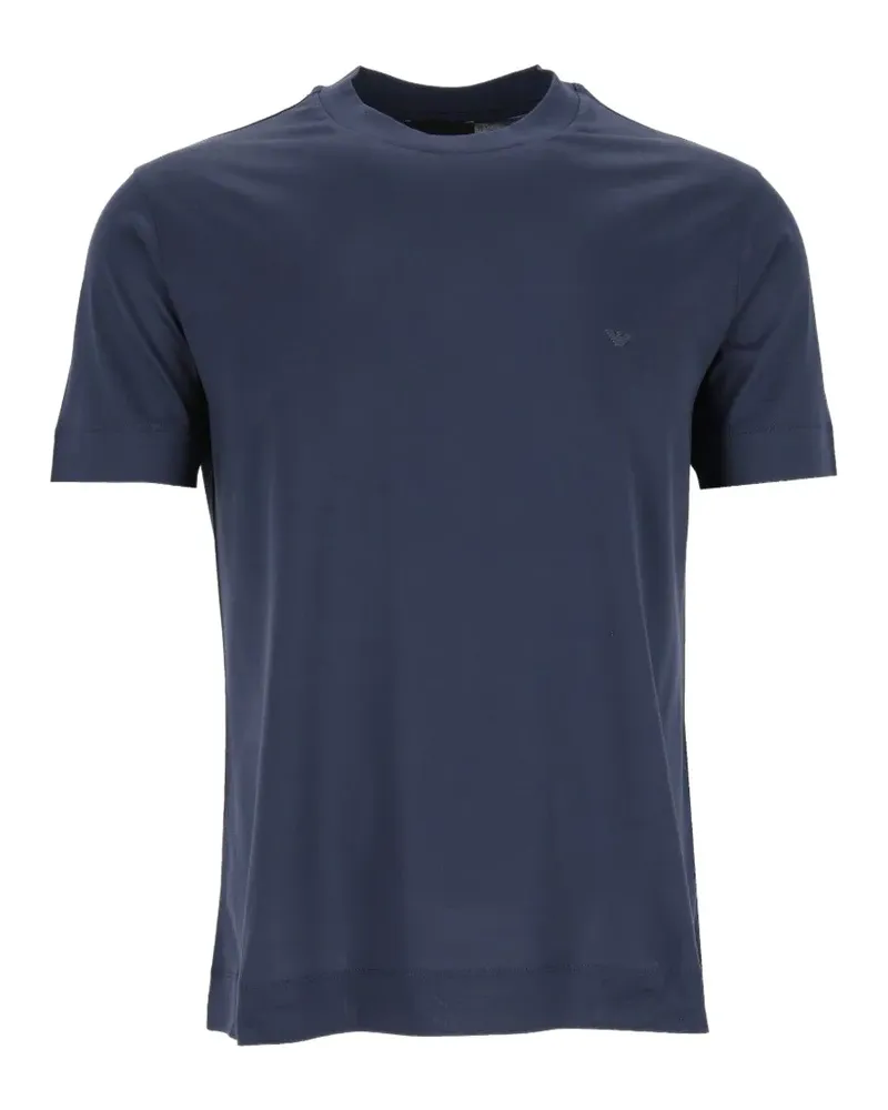 Emporio Armani Travel Essential T-Shirt aus Lyocellgemisch - Blau Blau