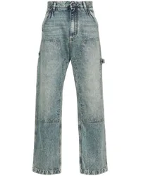 Dolce & Gabbana Halbhohe Straight-Leg-Jeans Blau