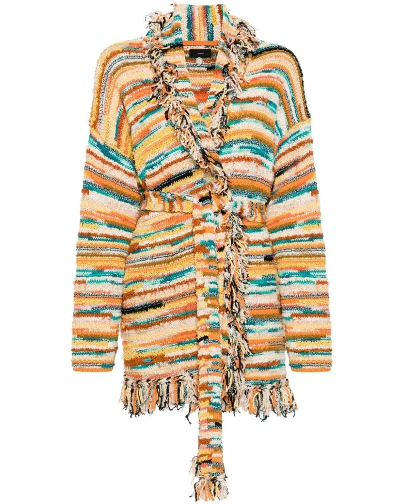 Alanui Gestreifter Madurai Cardigan - Nude Nude