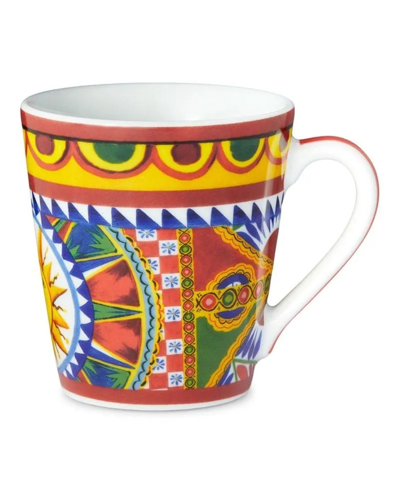 Dolce & Gabbana Porzellantasse mit grafischem Print - Rot Rot