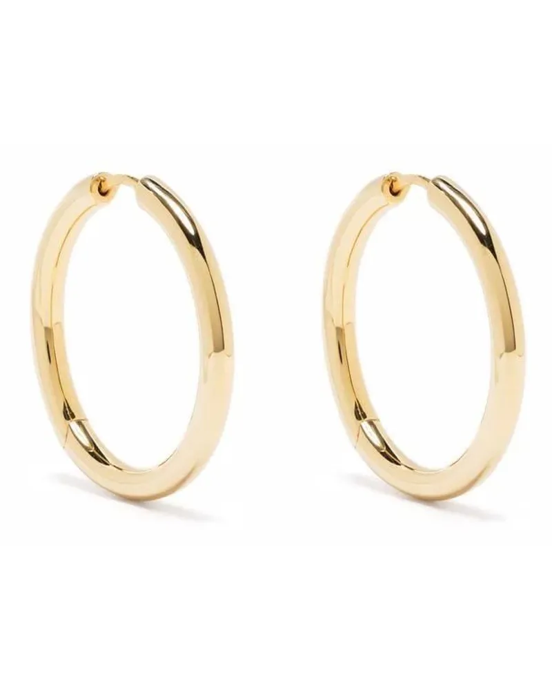 Tom Wood large -plated hoop earrings Gold