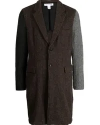 Comme des Garçons colour-block single-breasted coat Braun