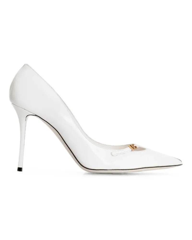 Dolce & Gabbana Pumps mit spitzer Kappe - Weiß Weiß