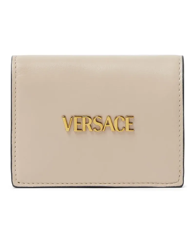 Versace Portemonnaie mit Logo - Nude Nude