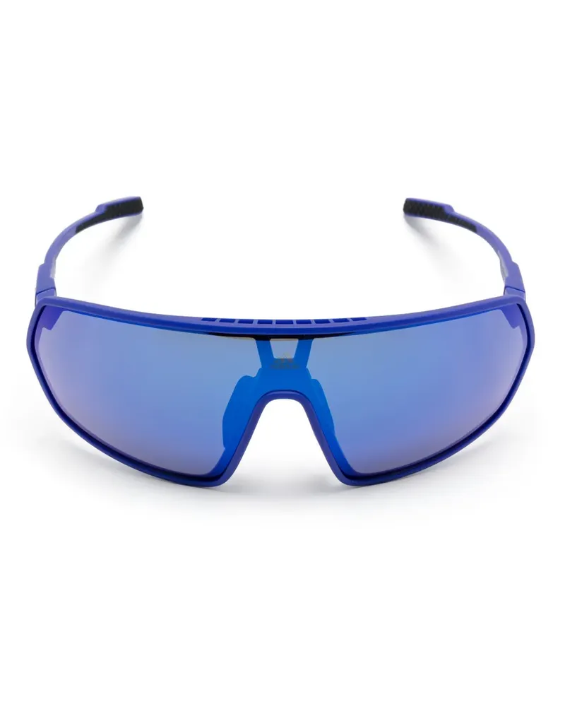adidas Sonnenbrille mit Shield-Gestell - Blau Blau
