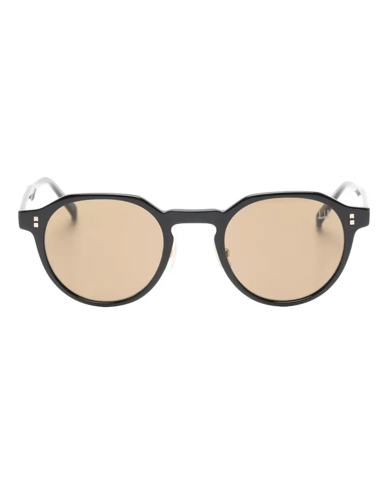 Dunhill Sonnenbrille mit ovalem Gestell - Schwarz Schwarz
