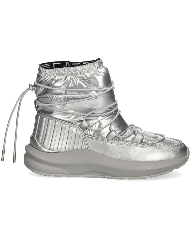 EA7 Gesteppte Schneestiefel - Silber Silber